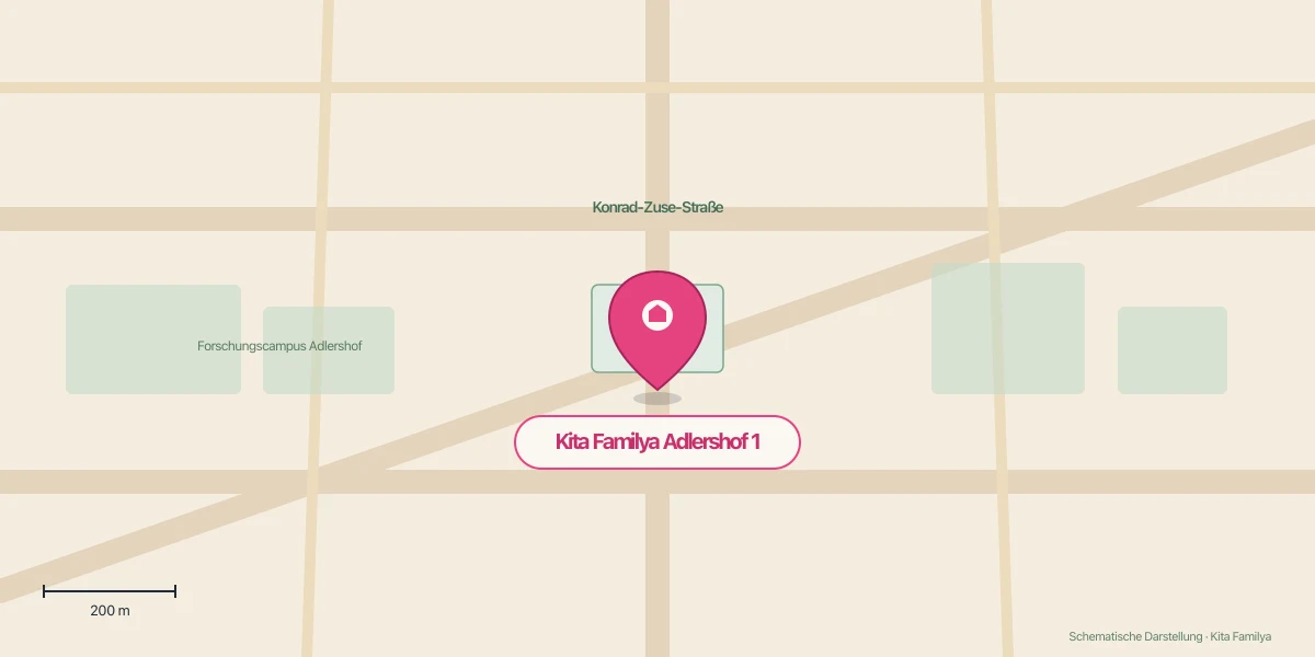 Schematische Lagekarte Adlershof 1: Konrad-Zuse-Straße 6a, 12489 Berlin